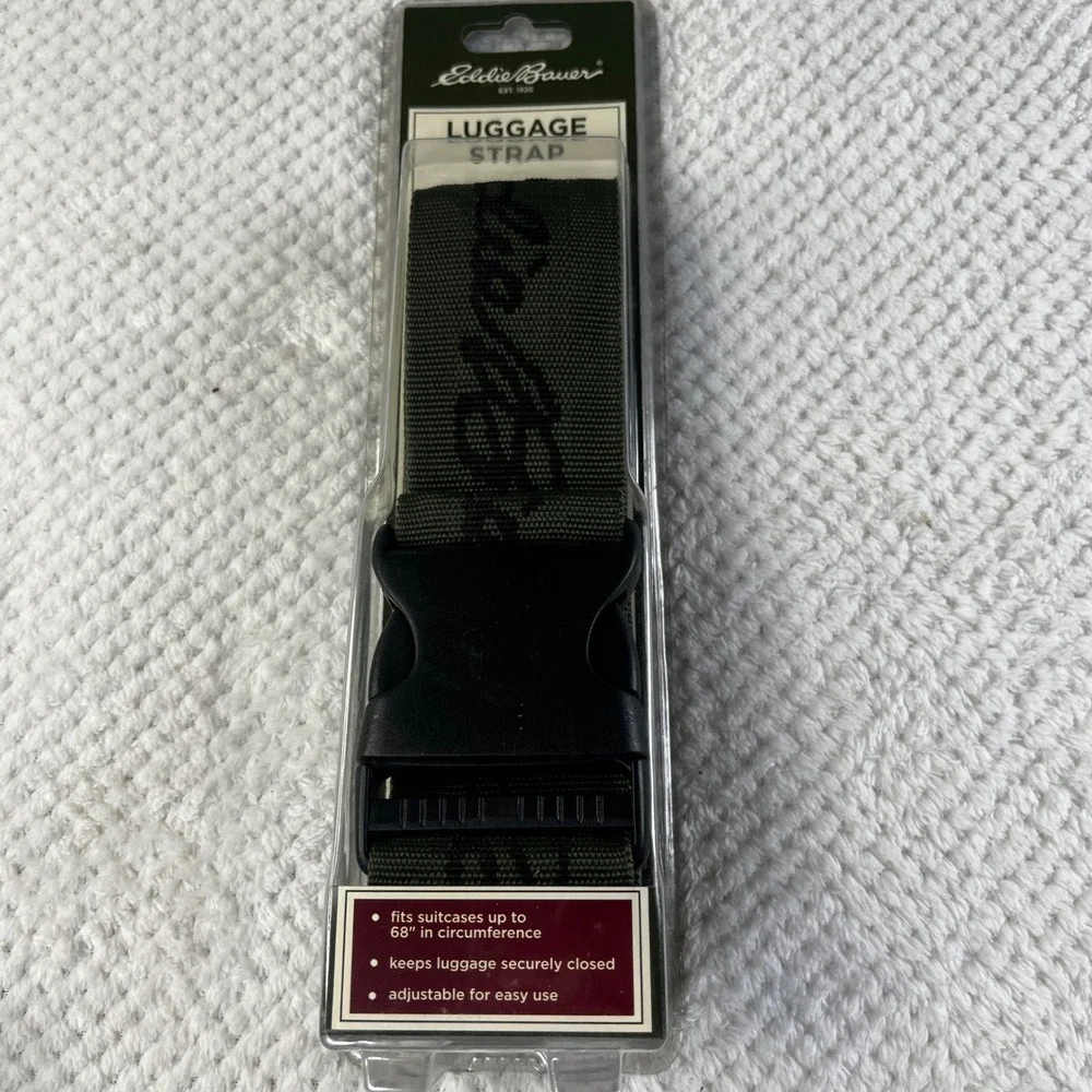 Eddie Bauer Luggage Strap‎ Palm Green Adjustable Suitcase Belt 33693 PG NEW